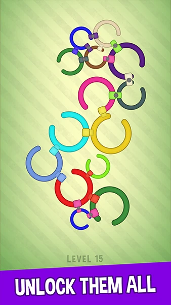 Untie the Rings: rotate the circle app screenshot 2