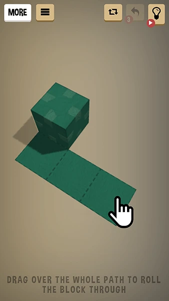 Fold up: 3D kubus rol puzzel app screenshot 1