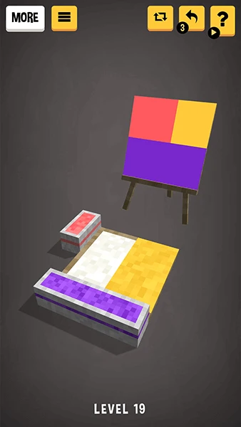 Color Buckets: paint puzzle 3d app screenshot 2