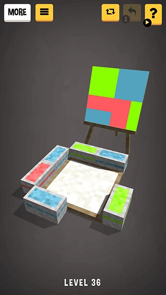 Color Buckets: paint puzzle 3d app screenshot 3