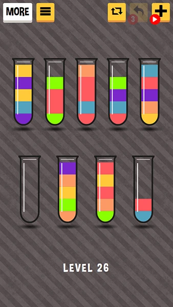 Color Sort: Water Puzzel Spel app screenshot 2