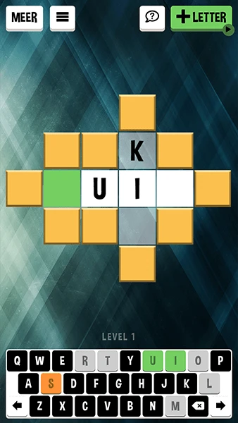 Kruiswoorden: Woord Puzzels app screenshot 1