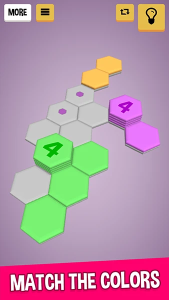 Hexa Stack: Sort & Flow Color app screenshot 2