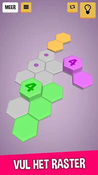 Hexa Slider: 3D zeshoek puzzel app screenshot 2