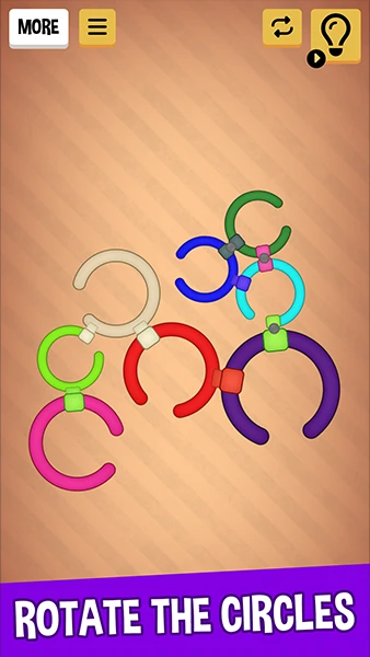 Untie the Rings: rotate the circle