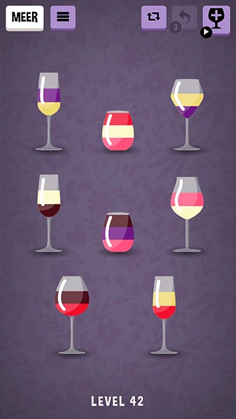 Wijn Spel: Kleur sorteer puzzel app screenshot 2