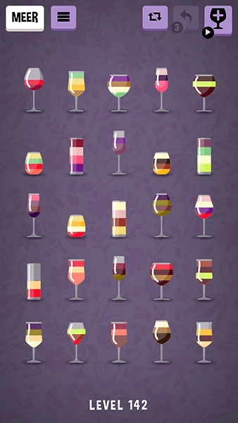 Wijn Spel: Kleur sorteer puzzel app screenshot 3